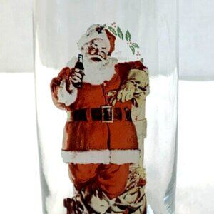 Coca Cola 1948 Haddon Sundblom Santa Christmas Glass 2 of 3 Series II Coke 93761